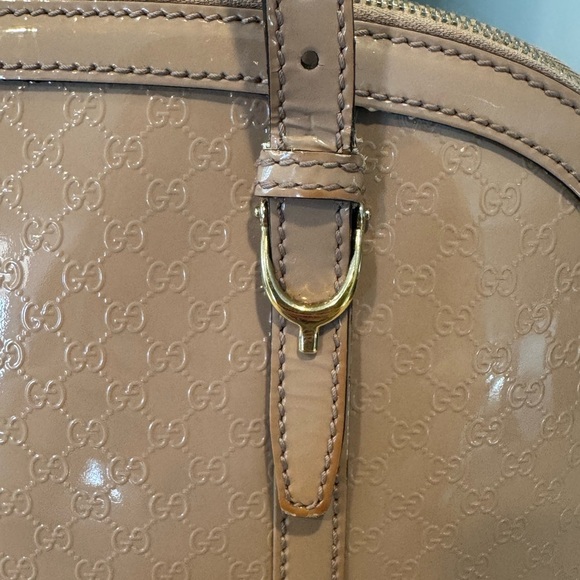 Authentic Gucci Patent Microguccissima Dome Bag - Picture 4 of 15